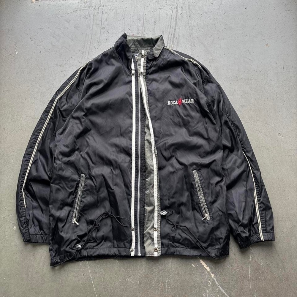Vintage y2k‎ Rocca Wear Windbreaker Jacket Size Large